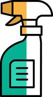 Cleaning Spray Filled Half Cut Icon vector