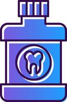 Mouthwash Gradient Filled Icon vector