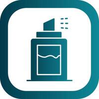 Deodorant Glyph Gradient Round Corner Icon vector