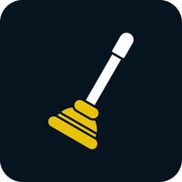 Plunger Glyph Two Color Icon vector