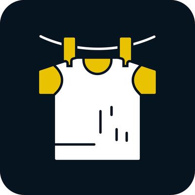 Drying Glyph Two Color Icon