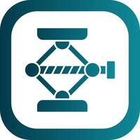 Screw Jack Glyph Gradient Round Corner Icon vector