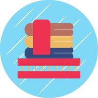 Blanket Flat Blue Circle Icon vector
