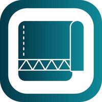 Towel Glyph Gradient Round Corner Icon vector