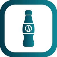 Cola Glyph Gradient Round Corner Icon vector