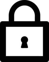 Lock icon design, graphic resource vector