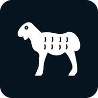 Sheep Glyph Two Color Icon vector