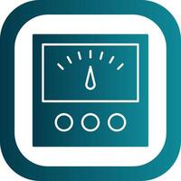 Voltage Indicator Glyph Gradient Round Corner Icon vector