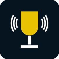Tuning Fork Glyph Two Color Icon vector