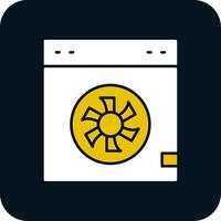 Cooler Glyph Two Color Icon vector
