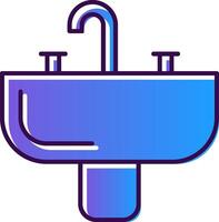 Sink Gradient Filled Icon vector