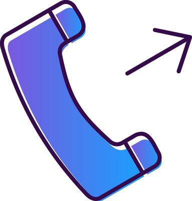 Inbound Gradient Filled Icon