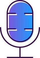 Podcast Gradient Filled Icon vector