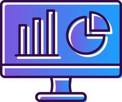 Dashboard Gradient Filled Icon vector