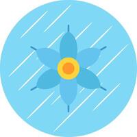 Lantana Flat Blue Circle Icon vector