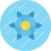 Royal Flat Blue Circle Icon vector