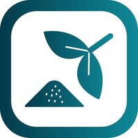 Herbal Glyph Gradient Round Corner Icon vector