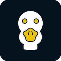 Duck Glyph Two Color Icon vector