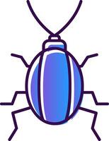 cucaracha degradado lleno icono vector