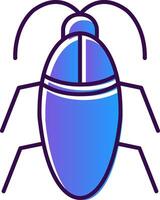 Cockroach Gradient Filled Icon vector