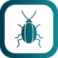 Cockroach Glyph Gradient Round Corner Icon vector