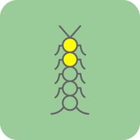 Insect Filled Yellow Icon vector