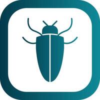 Insect Glyph Gradient Round Corner Icon vector