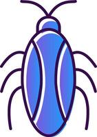 Cockroach Gradient Filled Icon vector