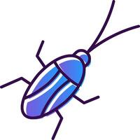 cucaracha degradado lleno icono vector