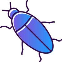 Cockroach Gradient Filled Icon vector