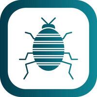 Bug Glyph Gradient Round Corner Icon vector