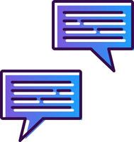 Conversation Gradient Filled Icon vector