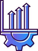 Setting Gradient Filled Icon vector
