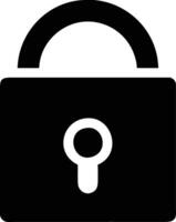 Lock icon design, graphic resource vector