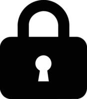 Lock icon design, graphic resource vector