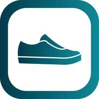 Shoes Glyph Gradient Round Corner Icon vector