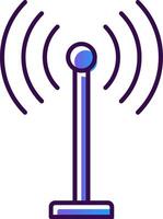 Antenna Gradient Filled Icon vector