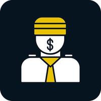 Bribe Glyph Two Color Icon vector