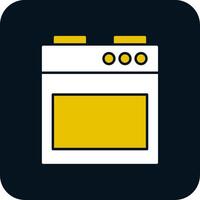 Stove Glyph Two Color Icon vector