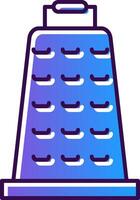 Grater Gradient Filled Icon vector