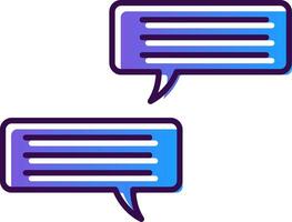 Conversation Gradient Filled Icon vector