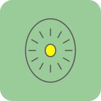 Kiwi Filled Yellow Icon vector