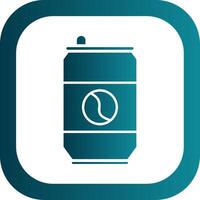 Soda Can Glyph Gradient Round Corner Icon vector
