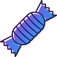 Toffee Gradient Filled Icon vector