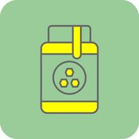 Honey Jar Filled Yellow Icon vector