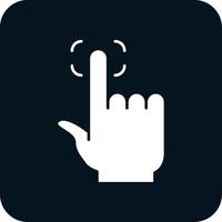 Finger Print Glyph Two Color Icon vector