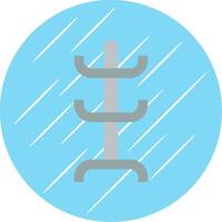 Coat Rack Flat Blue Circle Icon vector