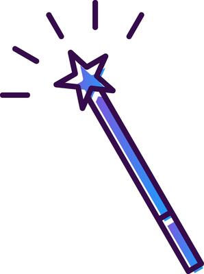Magic Wand Gradient Filled Icon