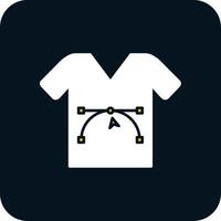 Shirt Design Glyph Two Color Icon vector