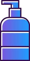 Liquid Soap Gradient Filled Icon vector